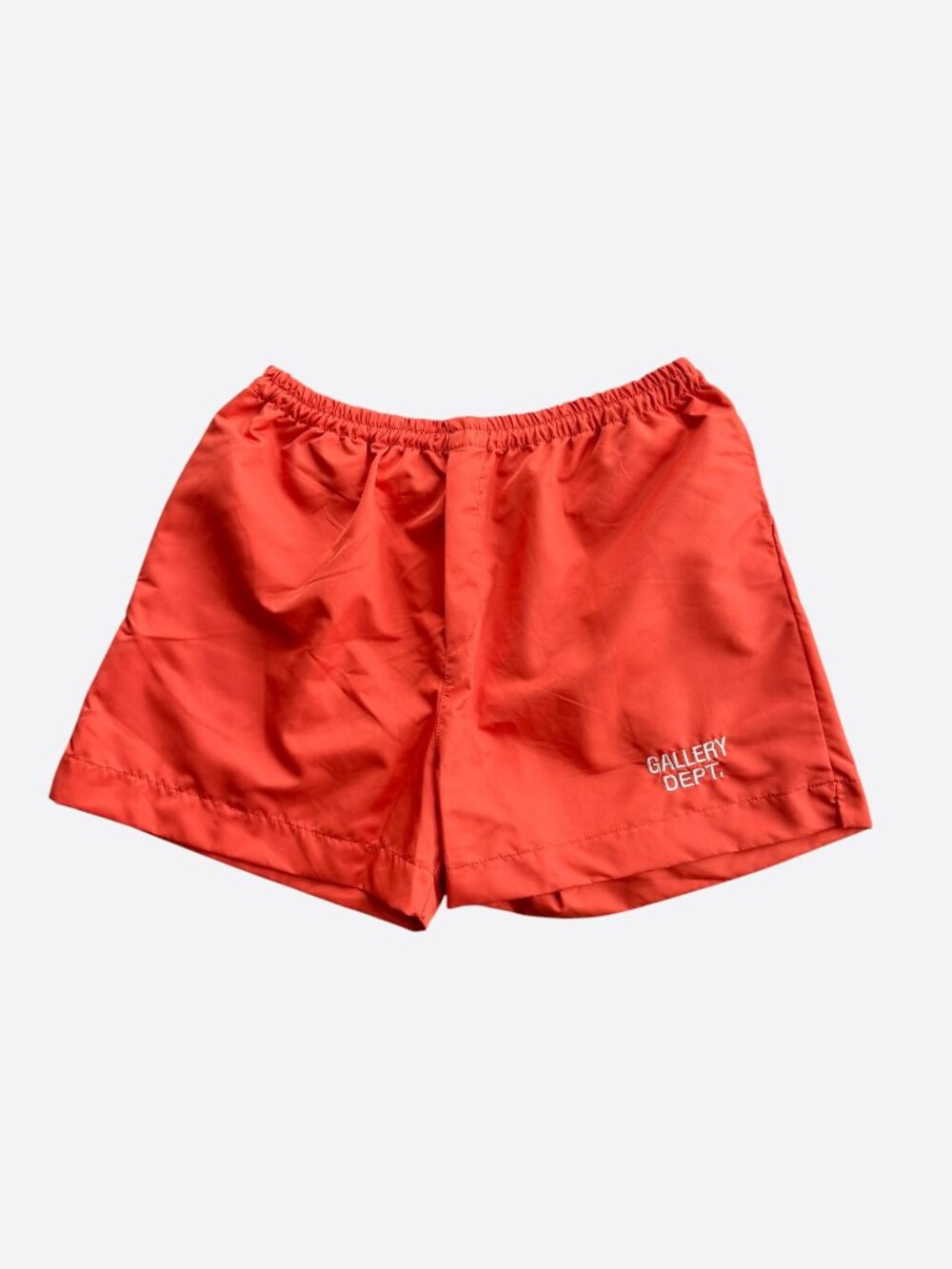 Gallery Dept Orange & White Embroidered Logo Zuma Shorts